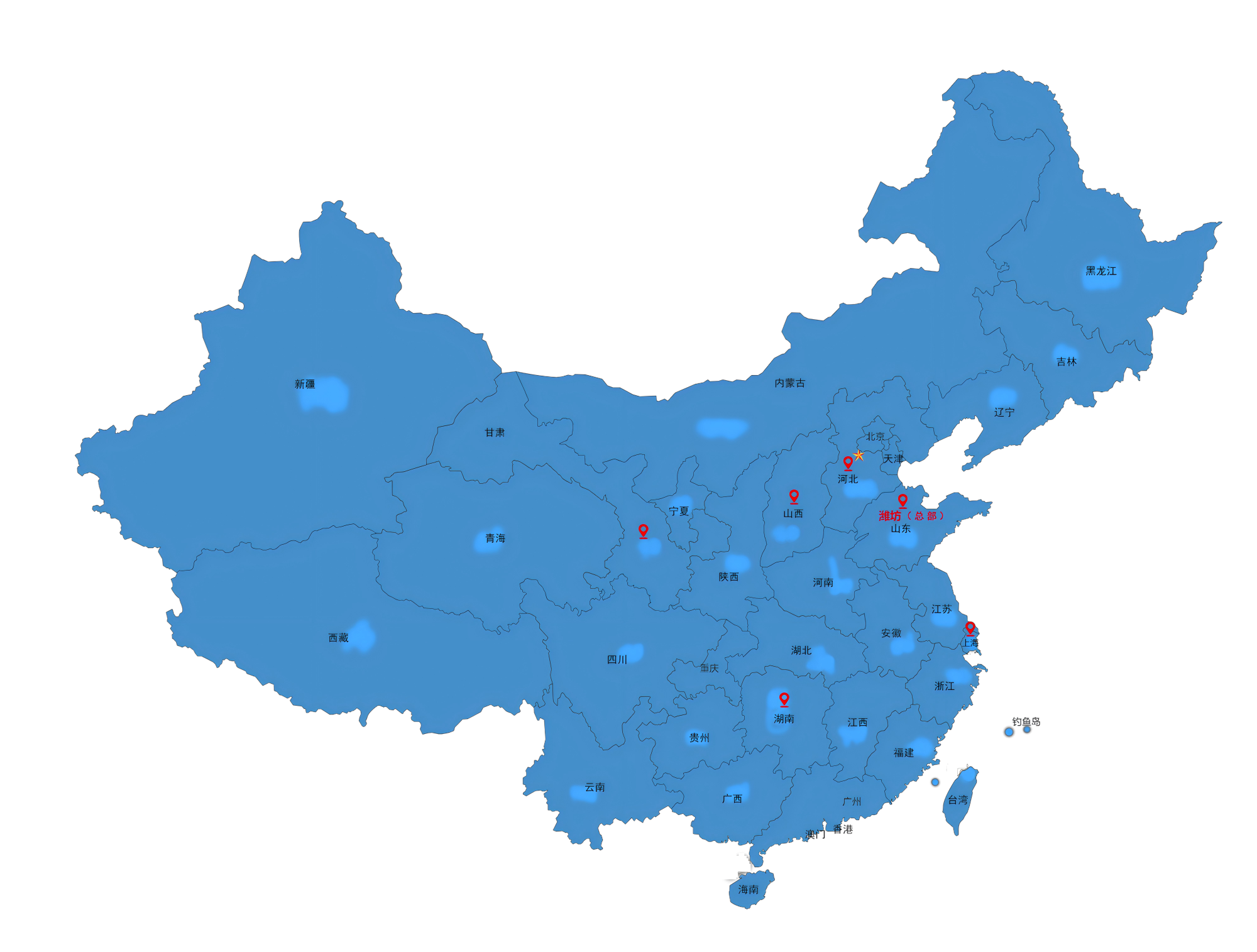 匯聯(lián)機構分布地圖